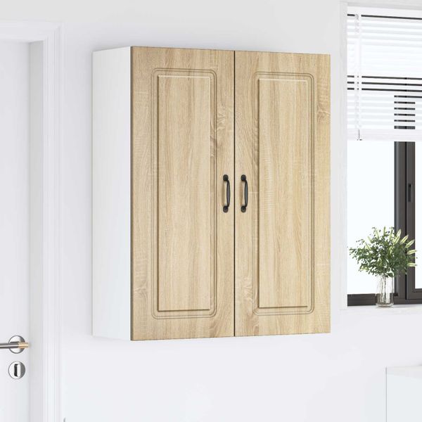 vidaXL Dvierka na umývačku Kalmar Sonoma dub 80 x 31 x 100 cm