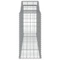 vidaXL Oblúkové gabiónové koše 9ks 300x50x100/120cm pozinkované železo