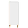 vidaXL Servírovacia skriňa Biela s vysokým leskom 66 x 34,5 x 90 cm