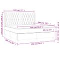 vidaXL Posteľný rám boxsping s matracom tmavomodrý 180x200 cm zamat