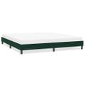 vidaXL Rám postele bez matraca Tmavo zelená 200x220 cm Zamat