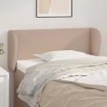 vidaXL Čelo postele so záhybmi kapučínové 103x23x78/88 cm umelá koža