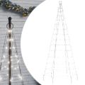 vidaXL LED vianočný stromček 200 LED studená biela 180 cm