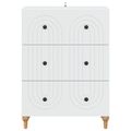 vidaXL Zásuvkový kabinet Biela 66 x 34,5 x 90 cm Kompozitné drevo