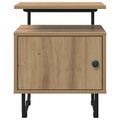 vidaXL Nočný stolík Dub artisan Kompozitné drevo