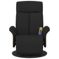vidaXL Masážne relaxačné kreslo Čierna 79 x 87 x 104,5 cm látka