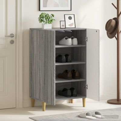vidaXL Skriňa na topánky ARNHEM 59,5 x 39,5 x 90 cm Kompozitné drevo