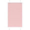 vidaXL Plisovaná roleta ružová 75x100 cm šírka látky 74,4 cm polyester