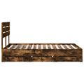 vidaXL Rám postele Dymová dub 120 x 190 cm Inžinierske drevo