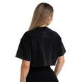 Dámske tričko CropTop Washed Black - STRIX, veľkosť XS, veľkosť oblečenia XS