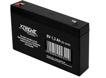 Batéria olovená 6V/1,3Ah Xtreme 82-203 gélový akumulátor Batéria olovená 6V / 1,3Ah Xtreme 82-203 gélový akumulátor