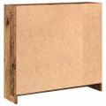 vidaXL Knižnica staré drevo 80x24x76 cm kompozitné drevo