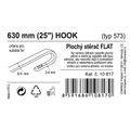 Stierač FLAT BULK (HOOK) 25"/630mm