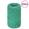 vidaXL Lodné lano zelené 2 mm 250 m polypropylén