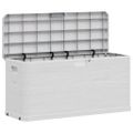vidaXL Záhradný úložný box 280 l, svetlosivý
