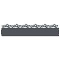 vidaXL Obrubníky trávnika 10 ks 103 x 0,05 x 22 cm Oceľ Antracitová