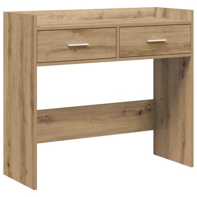vidaXL Konzolový stôl Dub artisan 90 x 35 x 80 cm Kompozitné drevo