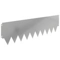 vidaXL Obrubník trávnika 20 ks 103 x 30 cm Oceľ Strieborná