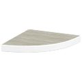 vidaXL Nástenné rohové police 4 ks dub a biele 35x35x3,8 cm MDF