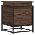 vidaXL Úložný box s vekom hnedý dub 40x40x51,5 cm kompozitné drevo