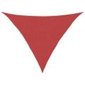 vidaXL Tieniaca plachta 160 g/m² červená 3x3x4,2 m HDPE