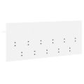 vidaXL Vešiak na stenu Nástenná montáž Biela 100 x 40 x 12 cm