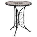 vidaXL Mozaikový bistro stolík, sivý 60 cm, keramika