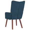 vidaXL kreslo Modrá 63 x 67 x 94 cm Zamat