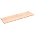 vidaXL Stolová doska 200x60x(2-4) cm neošetrený dubový masív
