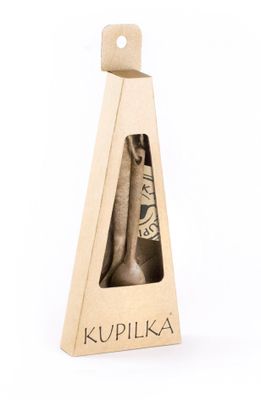 30250251B Kupilka CUTLERY Fork, knife, spoon, teaspoon Brown - hnedý kempingový príbor, v balení