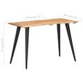 vidaXL Jedálenský stolík s nepravidelnými hranami 120x60x75 cm akáciový masív