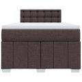 vidaXL Boxspring posteľ s matracom tmavohnedá 120x190 cm látka