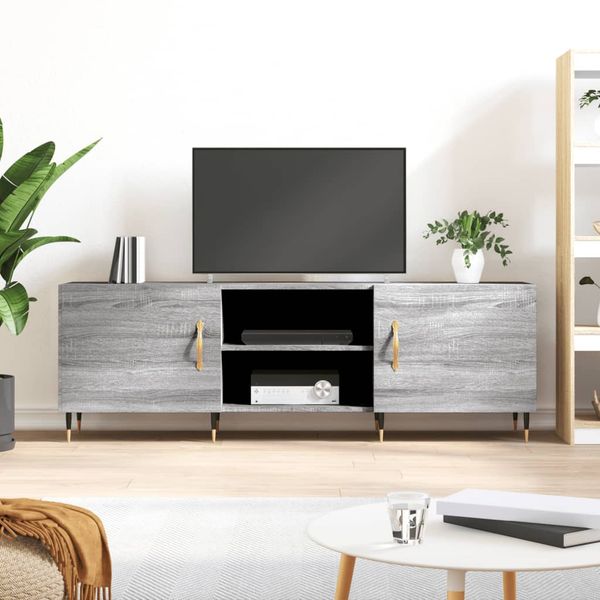 vidaXL TV skrinka sivý dub sonoma 150x30x50 cm kompozitné drevo