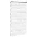 vidaXL Zebrová roleta 50,9x100 cm Šírka látky 46,7 cm biela