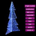 vidaXL Vianočný stromček 240 LED Modrá 180 cm Akryl