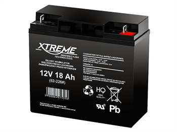 Batéria olovená 12V/18Ah Xtreme/Enerwell 82-226 gélový akumulátor Batéria olovená 12V / 18Ah Xtreme / Enerwell 82-226 gélový akumulátor