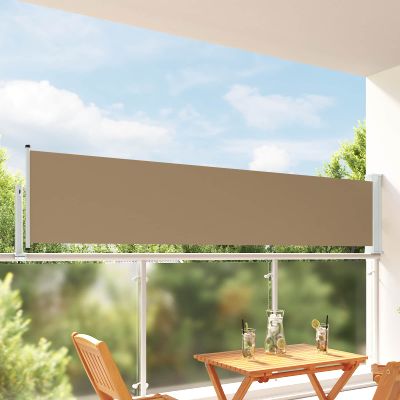 vidaXL Bočný markíz 60 x 300 cm 100% polyester, železo, oceľ