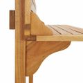 vidaXL Balkónový barový stôl 90x37x122,5 cm akáciový masív
