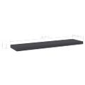 vidaXL Prídavné police 8 ks, sivé 40x10x1,5 cm, drevotrieska