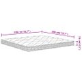 vidaXL Penový matrac stredne mäkký 200x200 cm
