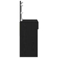vidaXL Toaletný stolík Čierny dub 100 x 40 x 120 cm Kompozitné drevo