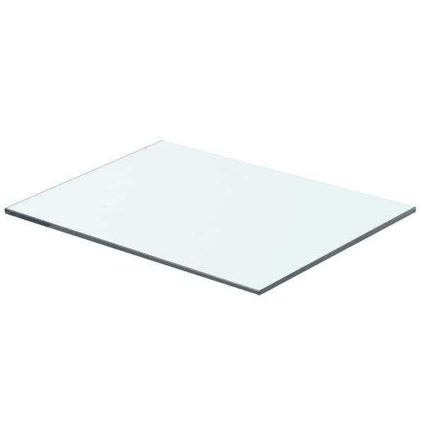 vidaXL Poličkový panel z priehľadného skla, 40x25 cm
