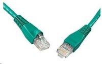 Solarix - patch kabel CAT5E UTP PVC 15m zelený snag-proof