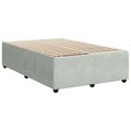 vidaXL Posteľ boxspring s matracom Svetlosivá 120 x 200 cm Zamat