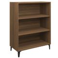 vidaXL Komoda hnedý dub 69,5x32,5x90 cm spracované drevo