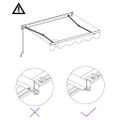 vidaXL Automaticky zaťahovacia markíza 400x300 cm antracitová