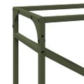vidaXL Stojan na palivové drevo olivovo zelená 60x25x90 cm