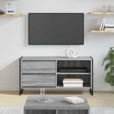 vidaXL TV skrinka Sivý Sonoma 100 x 36 x 49,5 cm Kompozitné drevo