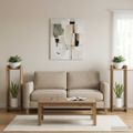 vidaXL Stojan na rastliny 2 ks Dub artisan 30 x 30 x 100 cm