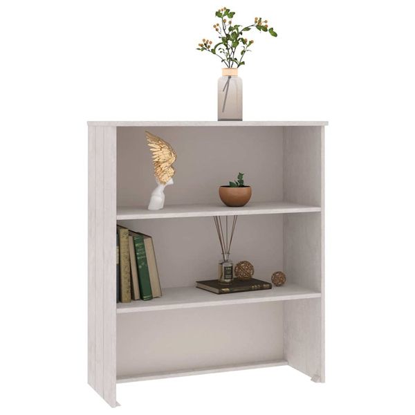 vidaXL Nadstavec na komodu HAMAR, biely 85x35x100 cm, borovica